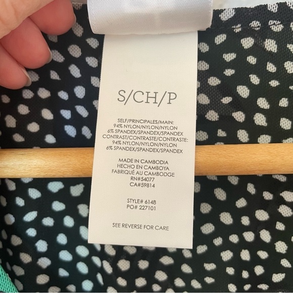 Cabi Green and Blue Floral Celebrate Dress Reversible sz Small wedding occasion - Picture 6 of 8